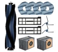 Fixbetter Accessories Kit for eufy X10 Pro Omni Robot Vacuum Cleaner, 1 Main Brush, 2 HEPA Filters, 4 Mop Pads, 2 Dust Bag, 2 Side Brushes, 1 Clean Brush