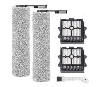 Fixbetter Brush Roller and Filter for Tineco Floor One S5 Combo Cordless Wet and Dry Vacuum Cleaner Replacement Parts, 2 Brush Roller + 2 Filters + 1 Cleaning Brush