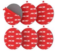 FIXCHORD 3M Dash Cam Sticky Pads, 6Pcs Dash Cam Mount Adhesive Pads, 3M Sticky Pads for Dashcam GoPro Car Camera Action Camera, Dashcam Sticky Pad for Windscreen & Dashboard, Cuttable Adhesive