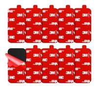 FIXCHORD 3M VHB Double Sided Sticky Pads, 10Pcs 3M Sticky Pads Heavy Duty, Dashcam Sticky Pads Compatible with Gopro helmet mounts Spare Replacement set, for Home Office Décor, Action Camera, 50*25mm