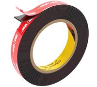 FIXCHORD 3M VHB Double Sided Tape Heavy Duty, Double Sided Mounting Tape, Waterproof Strong Mounting Adhesive Tape for LED Strip Light, Car, Home&Office Decor, Black (15.4FT×0.59IN)
