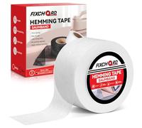 FIXCHORD Hemming Tape, 30m*50mm Hemming Web Ironing Tape, No Sewing Iron on Tape, Iron on Hemming Tape, Extra Strong Fusible Fabric Tape for Clothes Curtains Ironing and Bonding, DIY Crafts, White
