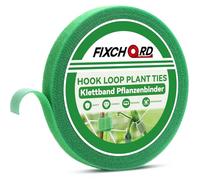 FIXCHORD Self-Adhesive Plant Ties, 10m x 12mm, Soft Green