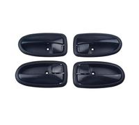 FIXCOR 1/2/4 Pcs Black Interior Car Door Handle Bezel Front/Rear Left Driver Or Right Passenger for Hyundai for Matrix for Lavita 2001-2010(4 Pcs Left Right Kit)