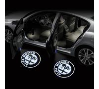FIXCOR 2Pcs Car Welcome Door Light for Alfa Romeo Giulia Giulietta Mito Stelvio Brera 147 156 159, Door Light Projector HD No Fade Projector Ghost Shadow Lights Puddle Lights Car Accessories,C A3