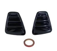 FIXCOR 2Pcs Carbon Fiber Rear Tail Light Cover Decorative Sticker For Fiat 500 For Abarth 595 695 2016-2024(Glossy Black)