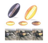 FIXCOR 2pcs Dynamic Side Marker Turn Signal Lights Indicator Amber Repeater Car Lights For Suzuki For Swift Jimmy Vitara SX4 (Dynamic Crystal)