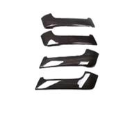 FIXCOR 4PCS ABS Silver Car Interior Door Handle Decoration Cover Trim for Toyota for Land for Cruiser for Prado FJ150 150 2010-2018(Black Wood Grain)