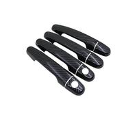 FIXCOR Black Carbon Fiber for Toyota for Yaris for Vitz XP90 2006 2007 2008 2009 2010 2011 Door Handle Cover Sticker Decoration Car Accessories(Handle 2 Keyhole)