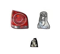 FIXCOR Car Accessories Taillight For VW For Polo Hatchback 2006-2010 Auto Tail Light And Circuit Board Holder Lamp Without Bulbs