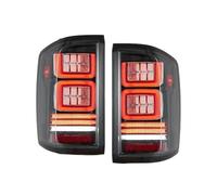 FIXCOR Car Tail Light Assembly For Chevrolet For SILVERADO 2014-2018 LED Brake Signal Light Car Led Tail Light Parts 1 Pair(Clear B)