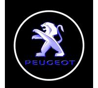 FIXCOR Car Welcome Door Light for Peugeot 2008/3008/4008/5008, Door Light Projector HD No Fade Projector Ghost Shadow Lights Puddle Lights Car Accessories,A Two
