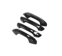 FIXCOR Chrome Car Door Handle Cover for VW for Multivan T7 2022 2023 Car Accessories Sticker Styling Black Carbon Fiber Exterior(Black 4 Handle)
