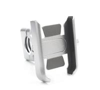 FIXCOR For Burgman AN125 AN200 AN400 AN650 Motorcycle Mobile Phone Holder Navigator Mirror Handlebar Bracket(Silver,Handlebar)