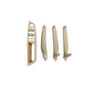 FIXCOR for E70 E71 E72 X5 X6 Car Interior Door Handle Inner Panel Pull Trim Cover Armrest LHD RHD 4Pcs(Model A LHD Beige)