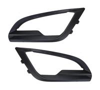 FIXCOR For Ford For EcoSport 2018 2019 2020 2021 Black Plastic 1 Pair Car Front Left Right Bumper Fog Light Cover Frame Bezel
