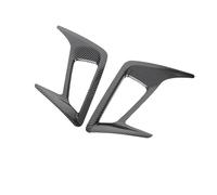 FIXCOR For Ford For Focus Hatchback MK4 2019 2020 2Pcs Carbon Fiber Rear Fog Light Lamp Frame Cover Trim