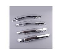 FIXCOR for Hyundai for Accent 2018 2019 2020 2021 Car Outer Door Handle Cover Trim with Smart Hole ABS Chrome