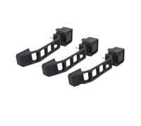 FIXCOR for Jeep for Wrangler JK/JKU 2007-2017 3Pcs/5Pcs Accessories Car Exterior Outer Door Handles Set Black ABS Plastic (3Pcs)