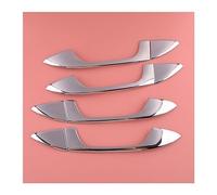 FIXCOR for Kia for Optima K5 2016 2017 2018 2019 2020 ABS Silver Car Front Rear Left Right Side Exterior Door Handle Cover Trim Set