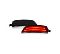 FIXCOR For Mazda For Miata MX-5 2016-2022 Smoke Lens Car Turn Signal 4Pcs Front Rear Bumper LED Side Indicator Lights NA1J515F0B (Rear LED Red)