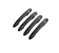 FIXCOR for Renault for Kangoo 2 MK2 FC FW 2007~2020 Carbon Fiber Pattern Outer Door Handle Cover Car External Protective Accessories Stickers Trim (Handle NO Button)