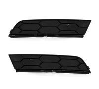 FIXCOR For SKODA For Yeti Car Front Lower Bumper Cover Grille Black Fog Lamp Frame Strip 5L0807681A 5L0807682A (Pair Fog lamp frame)