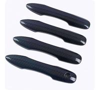FIXCOR for Toyota for Camry XV70 2018 2019 2020 Carbon Chrome Car Exterior Door Smart Handle Protect Decoration Cover Sticker Accessories (Carbon Look 0 Smart)