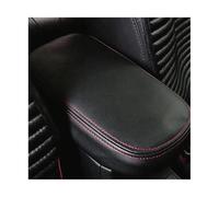 FIXCOR For Toyota For Corolla 2007 2008 2009 2010 2011 2012 2013 Car Armrest Box Center Console Lid Armrest Cover Interior Accessories Microfiber Leather Cover(Black Red line)
