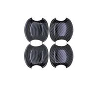 FIXCOR for Toyota for Corolla E120 E130 2000 2001 2002 2003 2004 2005 2006 Black Carbon Fiber Door Handle Cover Sticker Car Accessories(Bowl 4 Door)