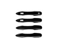 FIXCOR for Toyota for Corolla for Cross XG10 2021-2023 Black Chrome Door Handle Cover Trim Car Set Car Key Sticker Accessorie (F)