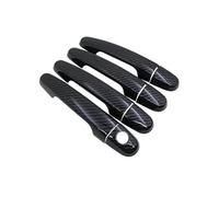 FIXCOR for Toyota for Yaris for Vitz XP90 2006 2007 2008 2009 2010 2011 Door Handle Cover Sticker Decoration Black Carbon Fiber Car Accessories(Handle 1 Keyhole)