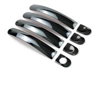 FIXCOR for VW for Amarok Pick-Up for MK1 Caddy for Multivan for Transporter T5 T6 for Caravelle Car Accessories Door Handle Trim Cover (Handle Steel Black)