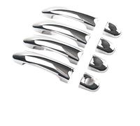 FIXCOR for VW for Amarok Pick-Up for MK1 Caddy for Multivan for Transporter T5 T6 for Caravelle Car Accessories Door Handle Trim Cover (1 Hole Handle Chrome)