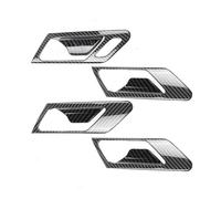 FIXCOR for VW for Golf 6 MK6 2008-2013 Carbon Fiber Pattern Interior Door Handle Pull Bowl Frame Cover Stickers Trim Car Accessories (LHD)