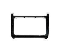 FIXCOR For VW For Polo 2014 2015 2016 2017 Car Dashboard Panel Refitting Frame Kit Radio Audio Fascia Trim Bezel Faceplate Car Trim Interior(Piano black)