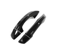 FIXCOR for VW for Scirocco 3 MK3 2008~2017 2009 Carbon Fiber Exterior Chrome Gloss Black Door Handle Cover Bowl Car Accessories (Black 2 Handle)