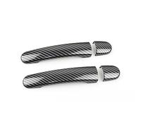 FIXCOR for VW Golf 4 for Jetta for Bora MK4 for Rabbit A4 1J 1999-2004 ABS Car Exterior Door Handle Covers Accessories (Carbon Texture1)