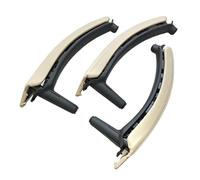 FIXCOR for X5 X6 E70 E71 E72 2007 2008 2009 2010 2011 2012 2013 2014 LHD Left Right Interior Door Handle with Leather Cover Assembly(LHD Set Creamy)