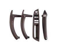 FIXCOR for X5 X6 E70 E71 E72 7PCS 2007-2013 RHD Interior Parts Car Leather Door Inner Handle Cover Glass Lifter Switch Panel (RHD Mocha 7PCS)