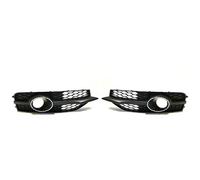 FIXCOR Front Bumper Fog Lamp Light Grille For A7 S7 SLine 2011 2012 2013 2014 Fog Lamp Cover Frame 4G0807681E9B9 (With Hole 1 Pair)