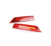 FIXCOR High Mounted Stop Lamp For Ford For Transit/Tourneo/Custom 2012-2021 2Pcs Smoked/Red Lens Third 3rd Brake Light (2pcs LED RED Lens)