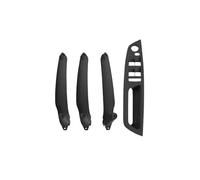 FIXCOR LHD RHD 4Pcs Car Interior Door Handle Inner Panel Pull Trim Cover Armrest for E70 E71 E72 X5 X6(Model B RHD Black)