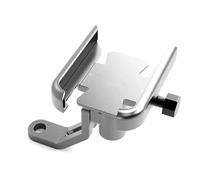 FIXCOR Motorcycle Mobile Phone Holder Mirror Bracket For Suzuki For Burgman AN 650 400 125 200 250 AN125 AN200 AN400 AN650(Silver,Mirror type)