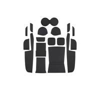 FIXCOR Non-Slip Mats Car Door Slot Mat For Suzuki For Vitara 2016 2017 2018 2020 2021 2022 2023 Car Gate Groove Pad Console Cup Holder(Color:Black)