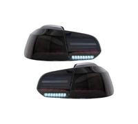 FIXCOR Pair Of Car Tail Light Assembly For VW For Golf6 Mk6 R20 2008-2013 Flowing Water Flicker Turning Signal Light Taillight(Type B Smoker)