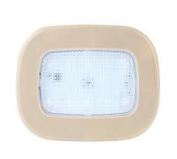 FIXCOR Roof Lighting Decoration Trunk Dome Reading Welcome Ceiling Reverses Tail Interior Lantern Auto Lamp Car Door 12V Universal(Beige Shell)