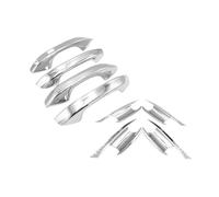 FIXCOR Styling Black Carbon Fiber Exterior for VW for Multivan T7 2022 2023 Chrome Car Door Handle Cover Car Accessories Sticker(Chrome 4 Handle Bowl)