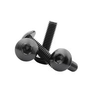 Fixed 10pcs Black Stainless Steel AHead Hexagon Socket Screws Bolts M6 M5 For Motorcycle Moped Scooter Tail Plates Universal Motorcycle Fastening Bolts