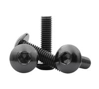 Fixed 10pcs Black Stainless Steel AHead Hexagon Socket Screws Bolts M6 M5 For Motorcycle Moped Scooter Tail Plates Universal Motorcycle Fastening Bolts